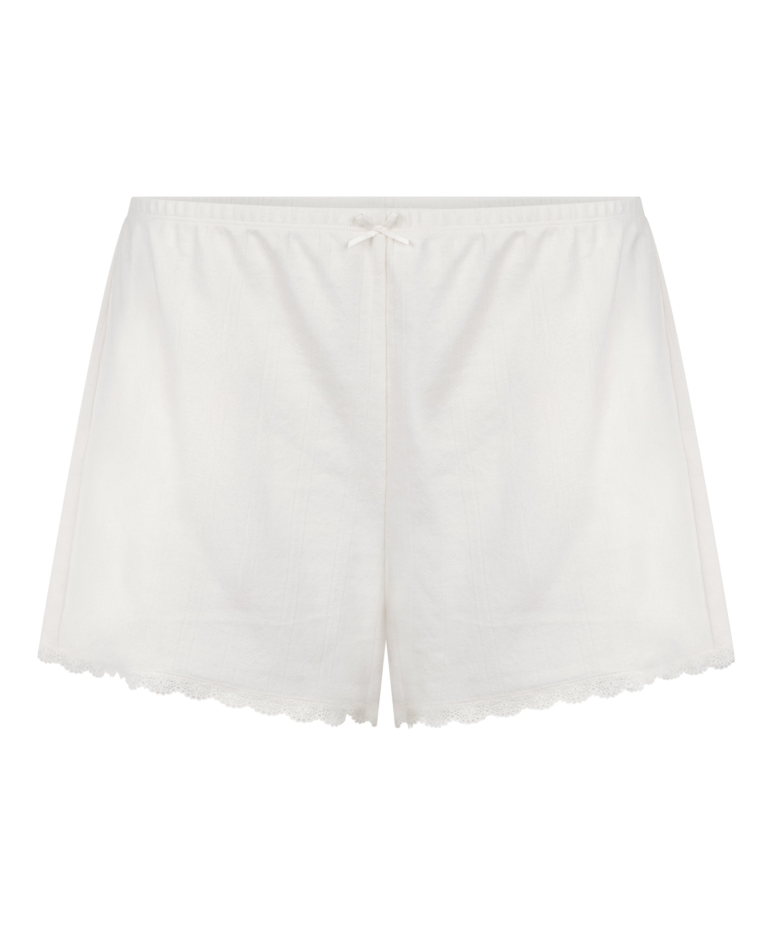 Pointelle-Shorts, Weiß, main