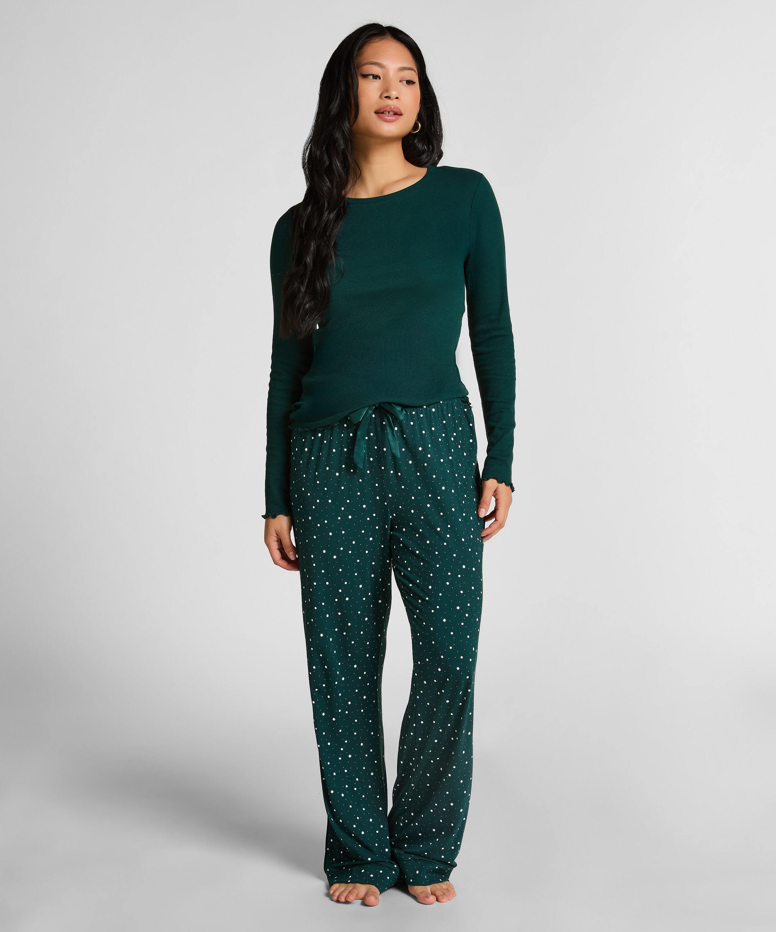 Pantalon de pyjama Jersey, Vert