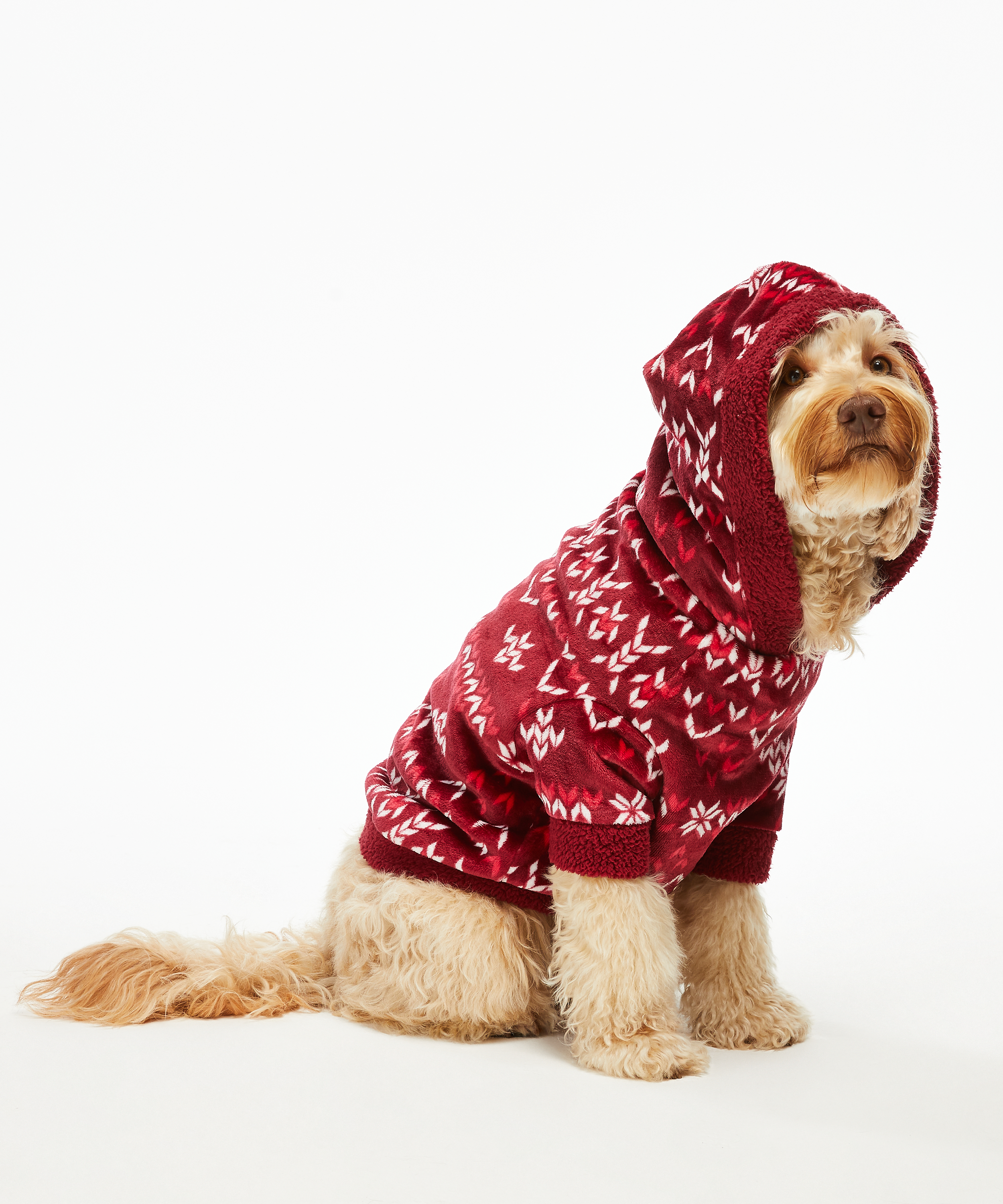 Fleece Hunde-Onesie, Rot, main