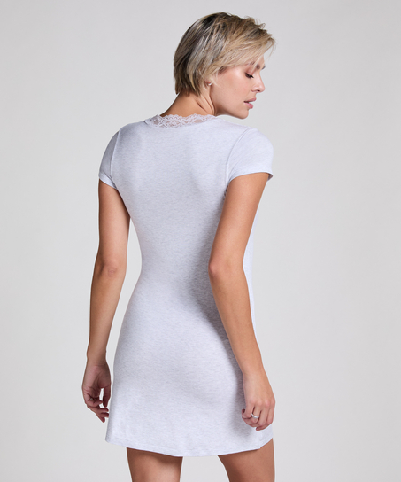 Jersey-Nachthemd, Grau