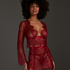 Top Allover Lace, Rouge