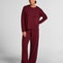 Pyjama Hose Loose Pointelle, Rot