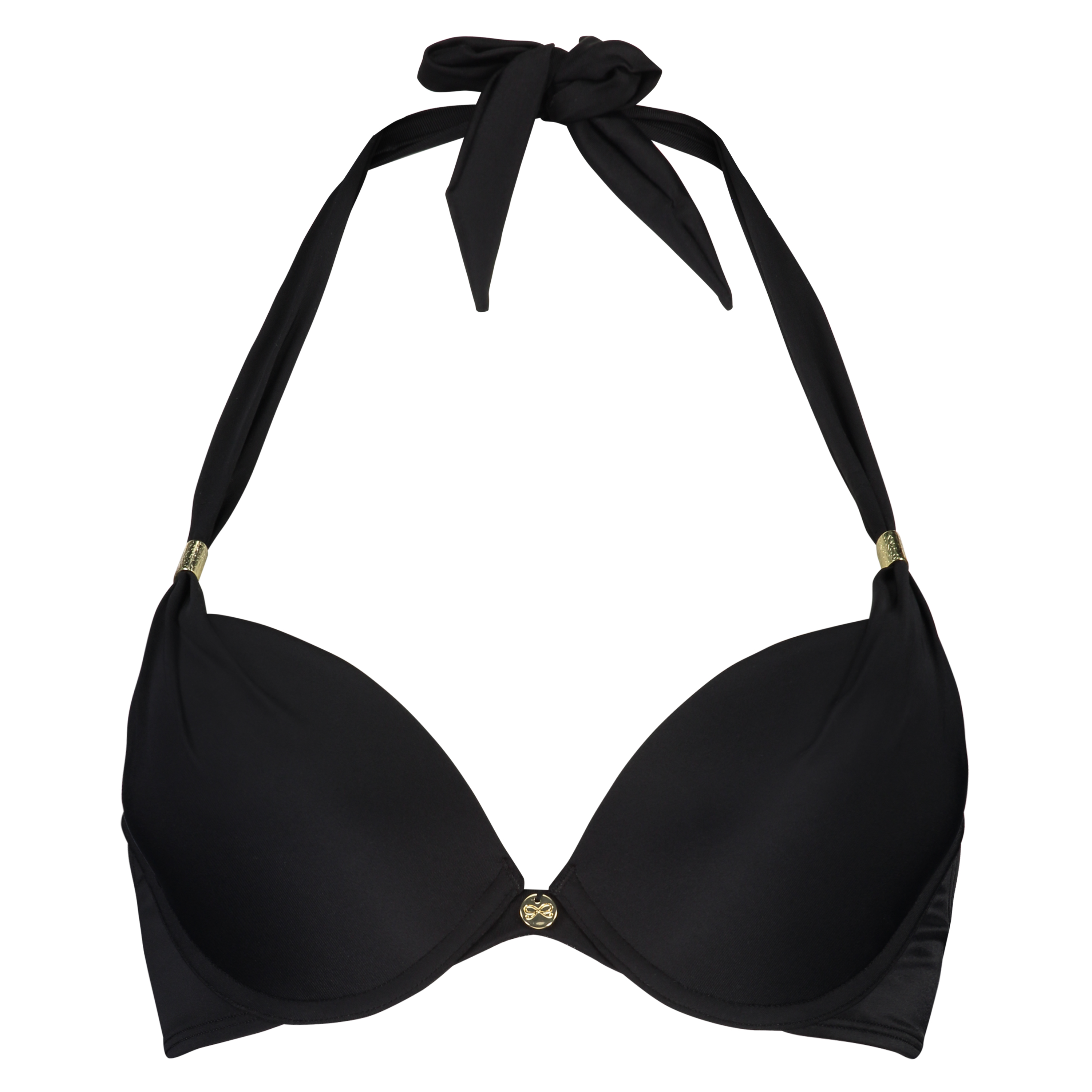Haut de bikini pr&eacute;form&eacute; push-up Sunset Dream, Noir, main