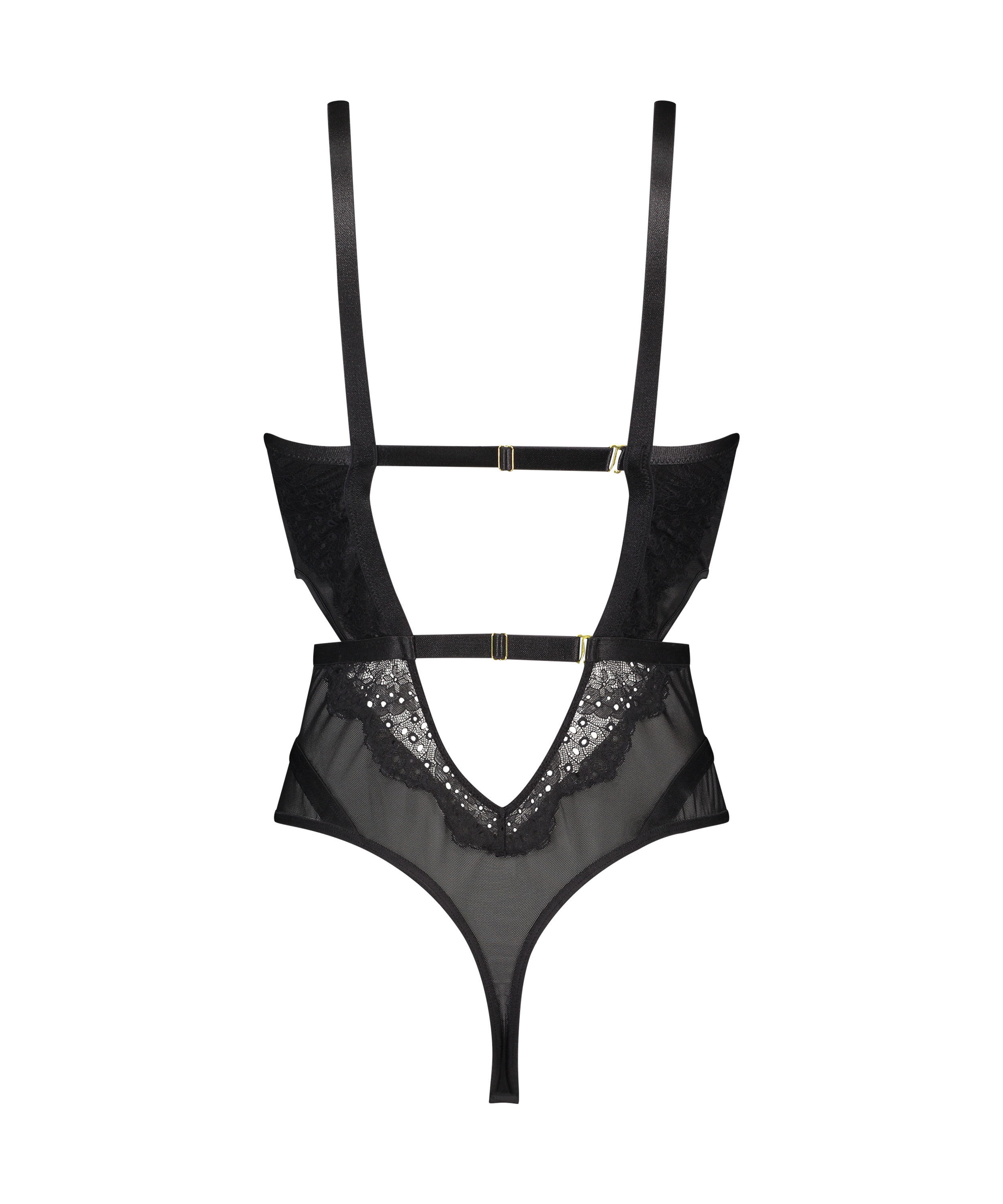 Body Myria Hunkemöller - Taille 75B - Noir - Neuf Avec étiquettes NWT - Une-pièce