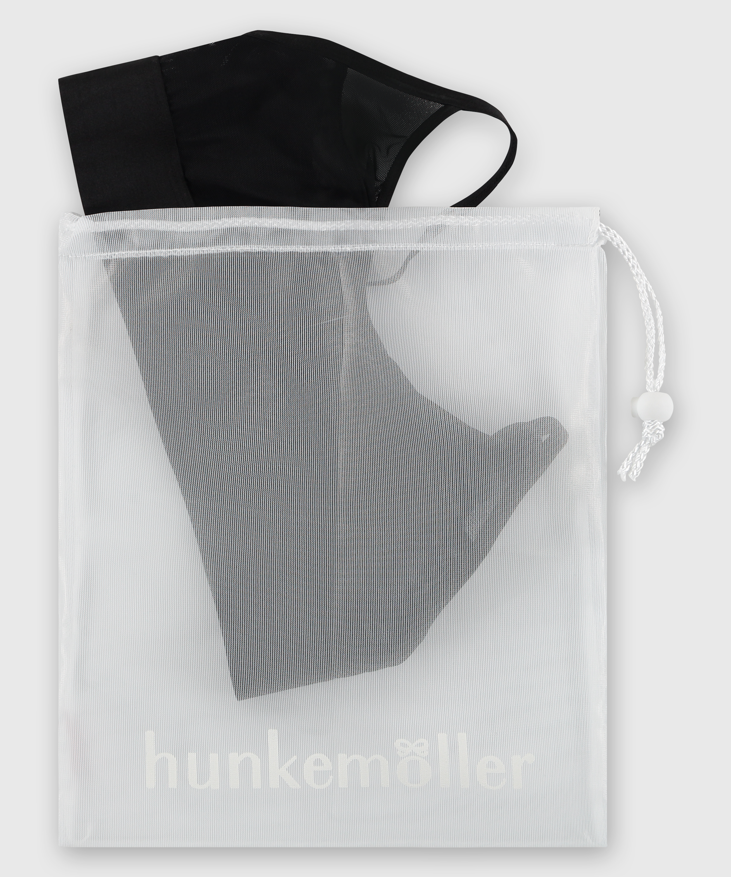 Waschbeutel Kordelverschluss, Wei&szlig;, main