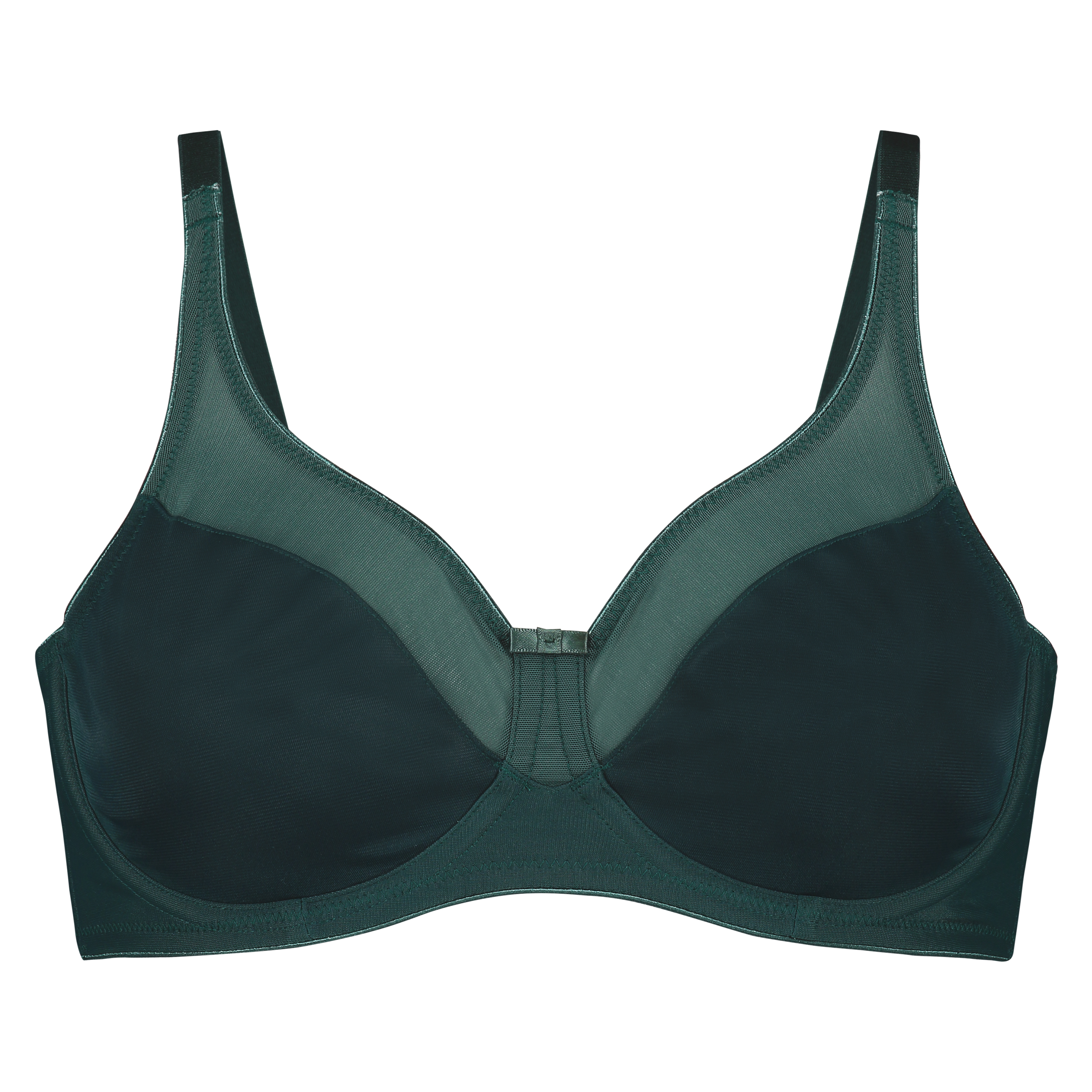 Soutien-gorge &agrave; armatures non-pr&eacute;form&eacute; minimiseur Nina, Vert, main