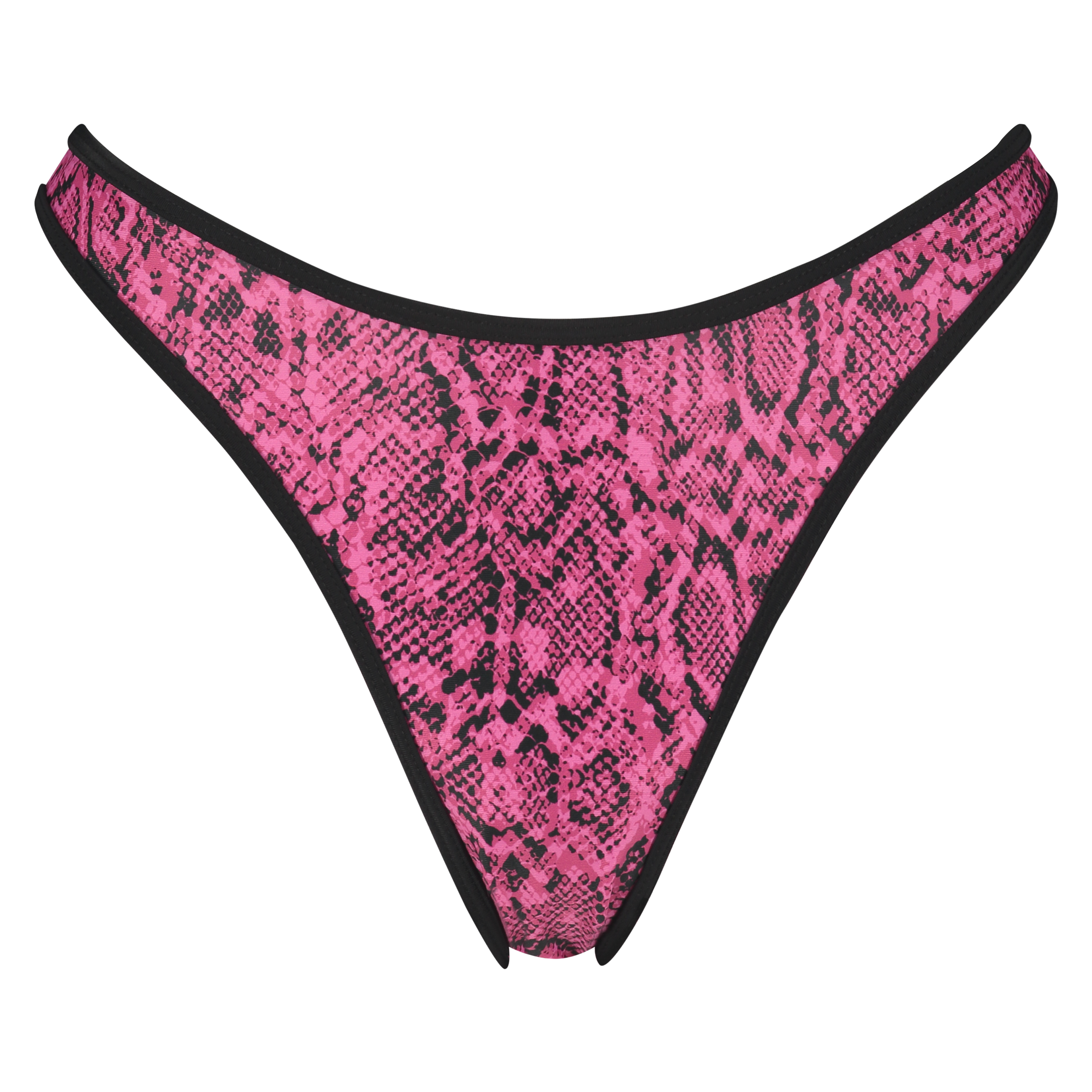 Bas de bikini taille haute Haze, Rose, main