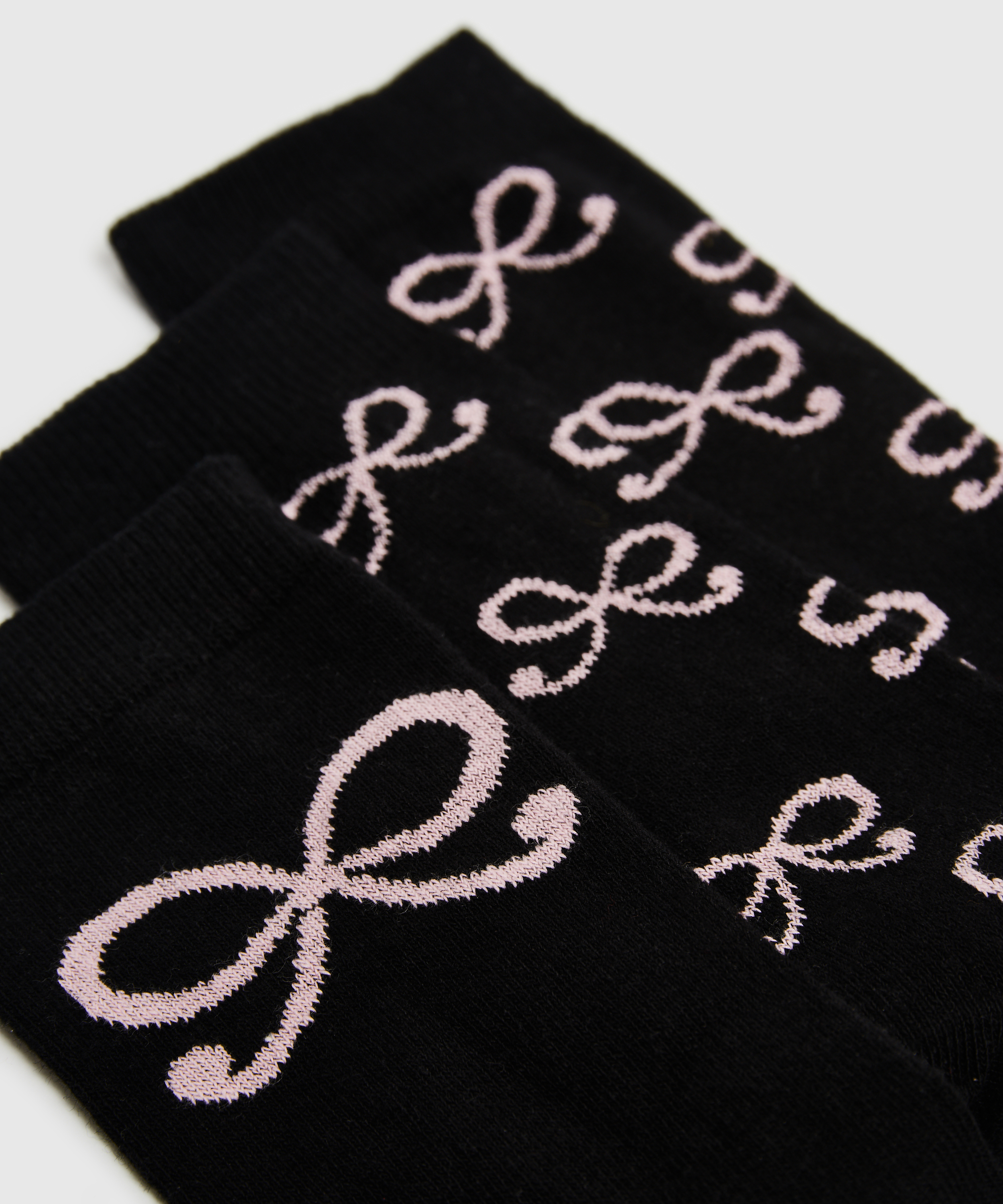 2 Paires de Chaussettes en Coton, Noir, main