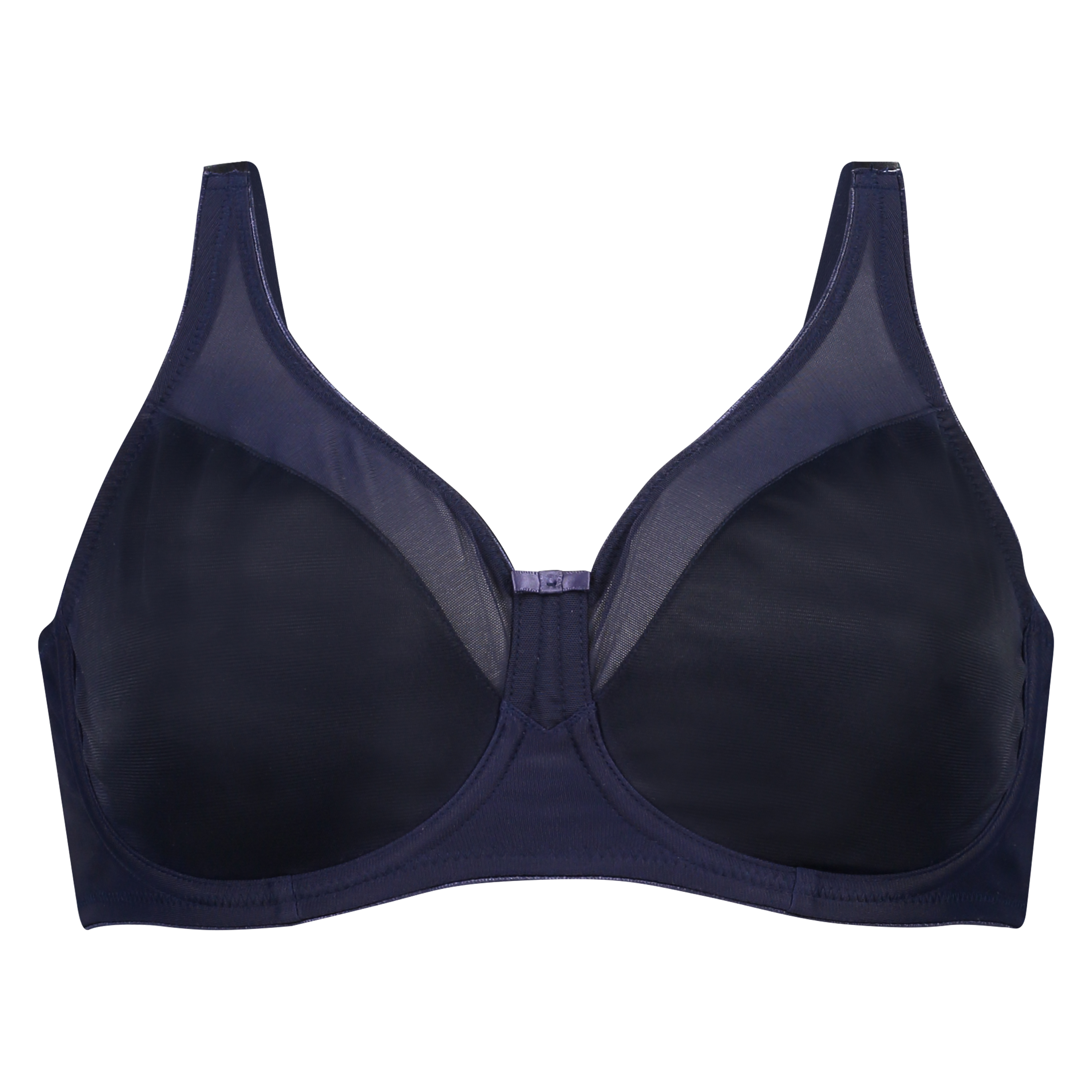 Soutien-gorge &agrave; armatures non-pr&eacute;form&eacute; minimiseur Nina, Bleu, main