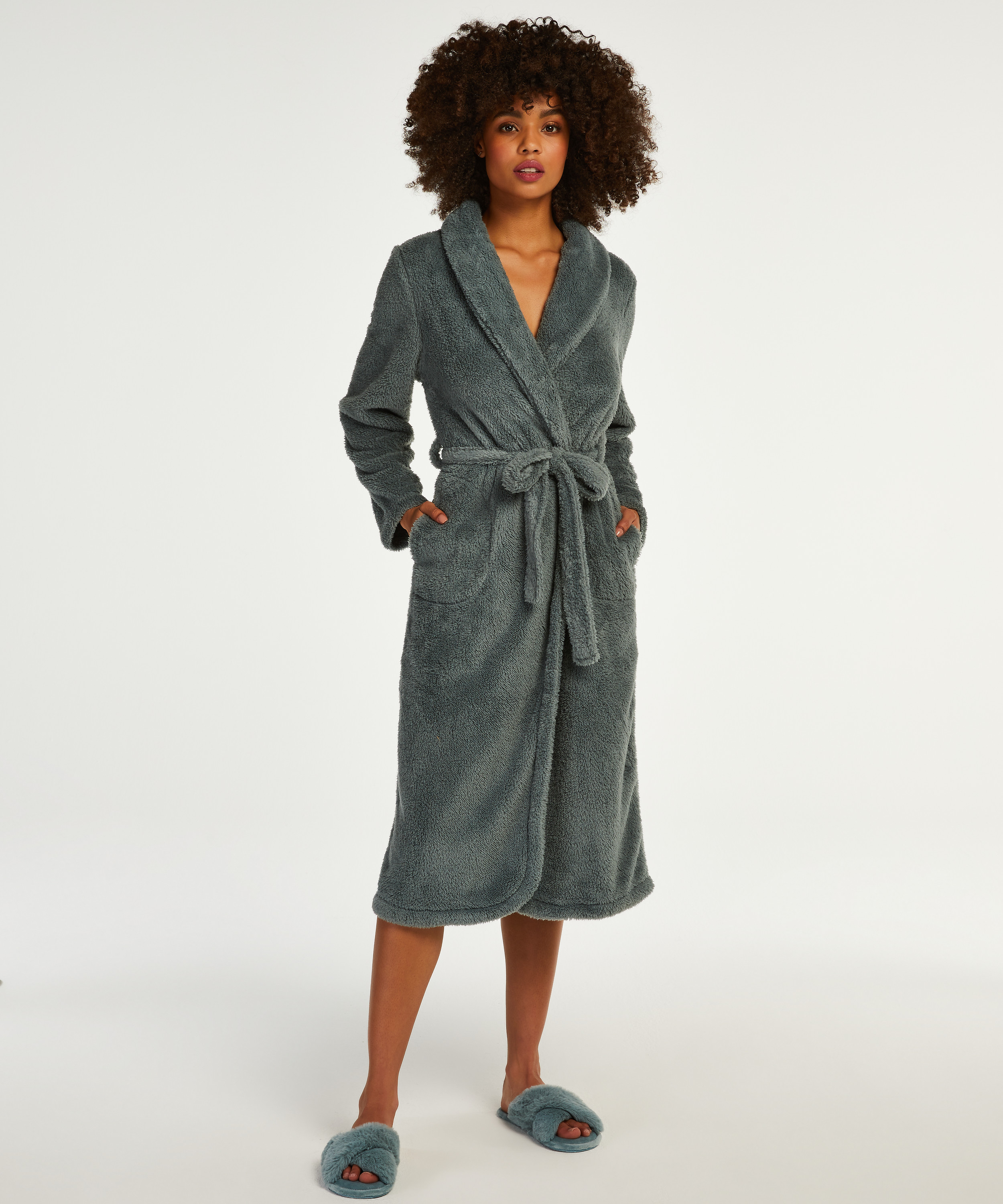 Langer Bademantel Fleece Rip - Bademantel - Hunkemöller