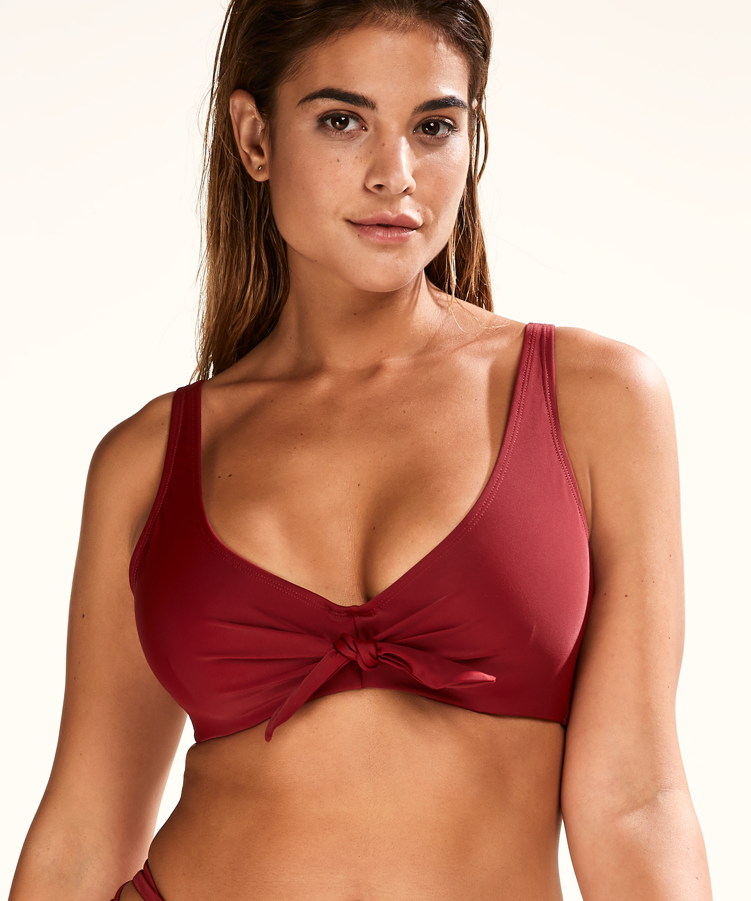 Anneau non ajust&eacute; haut de bikini Sunset Dreams, Rouge, main