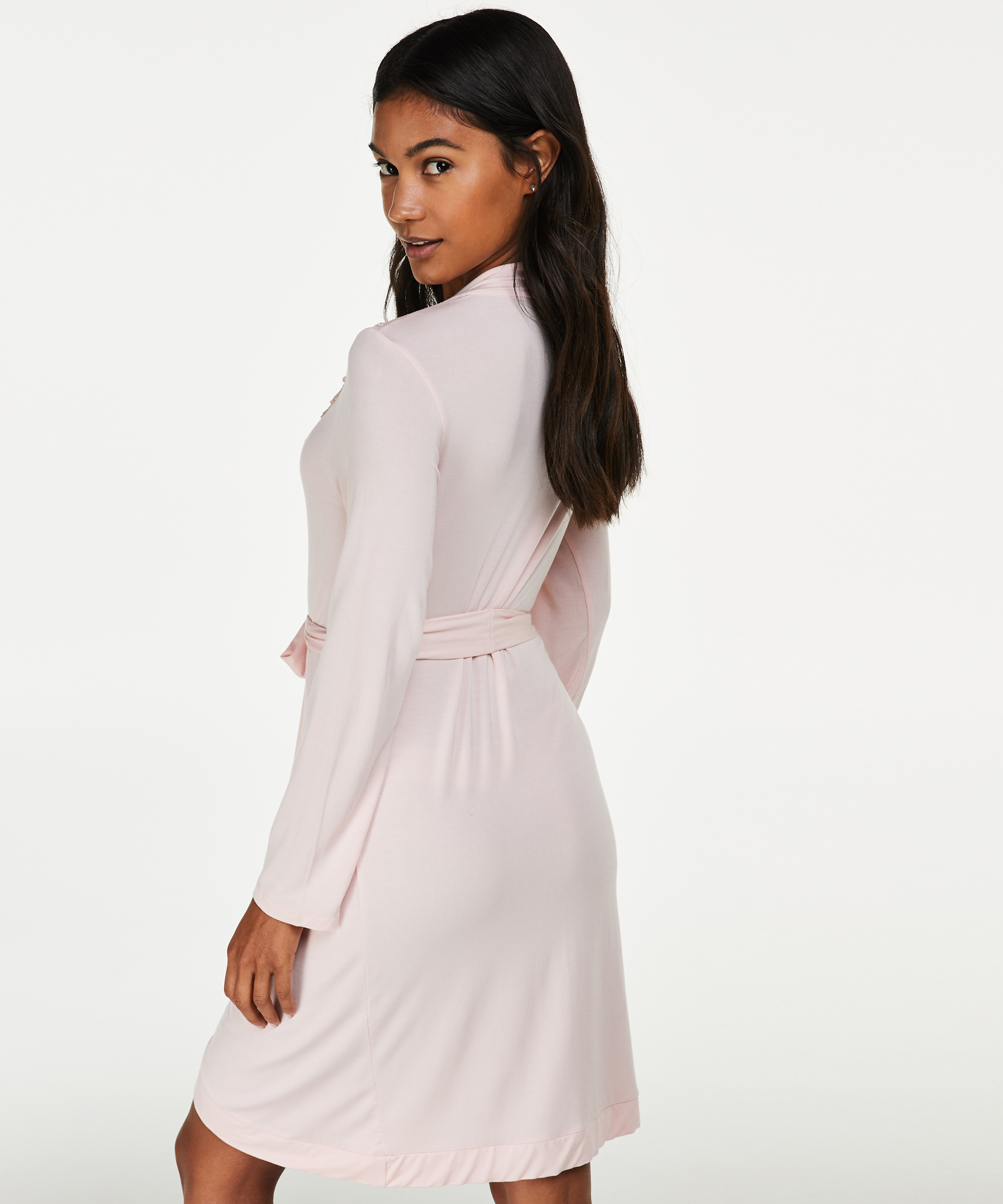 Bademantel Modal Lace, Rose, main