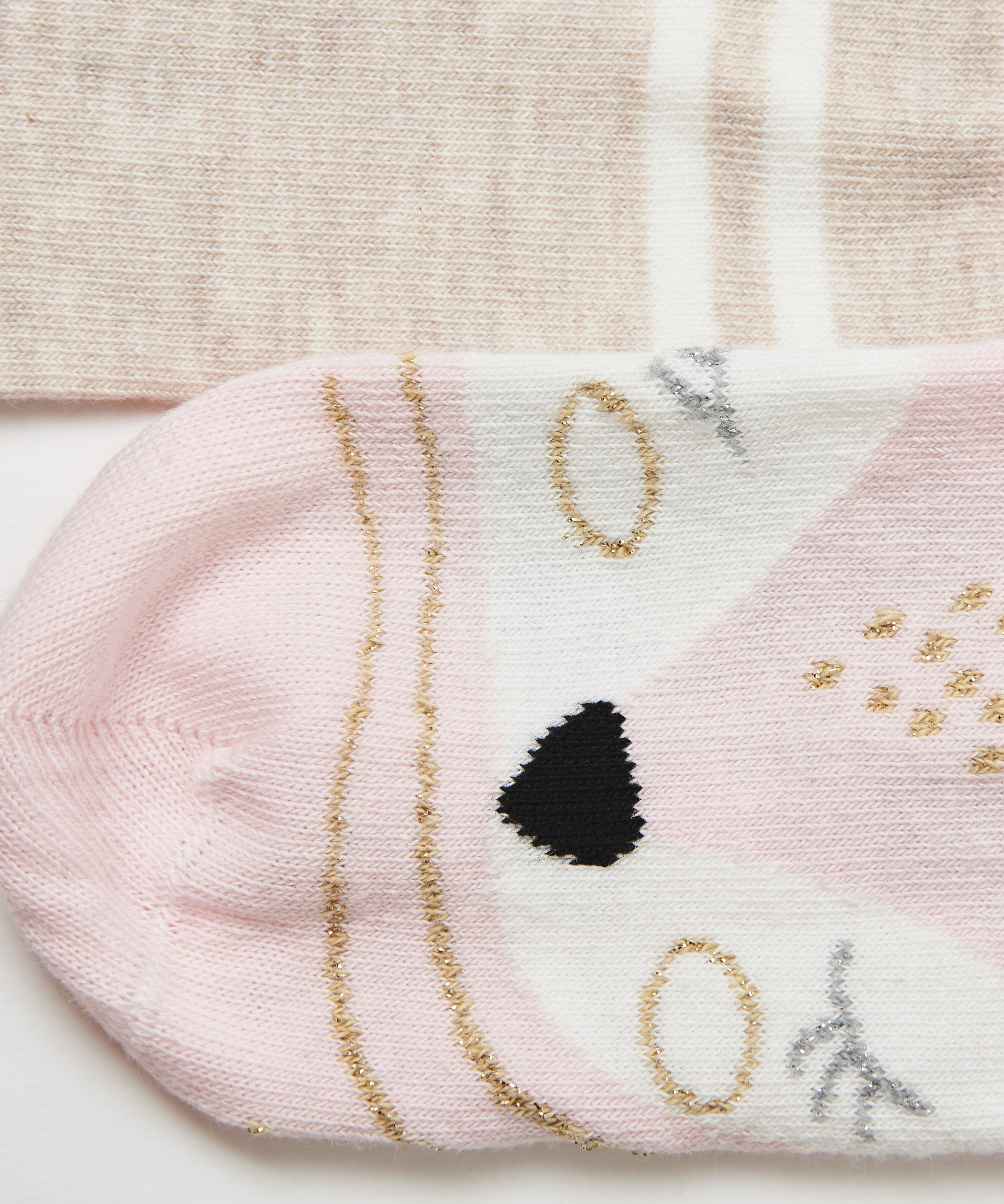 2 Paires de Chaussettes en Coton, Bleu, main