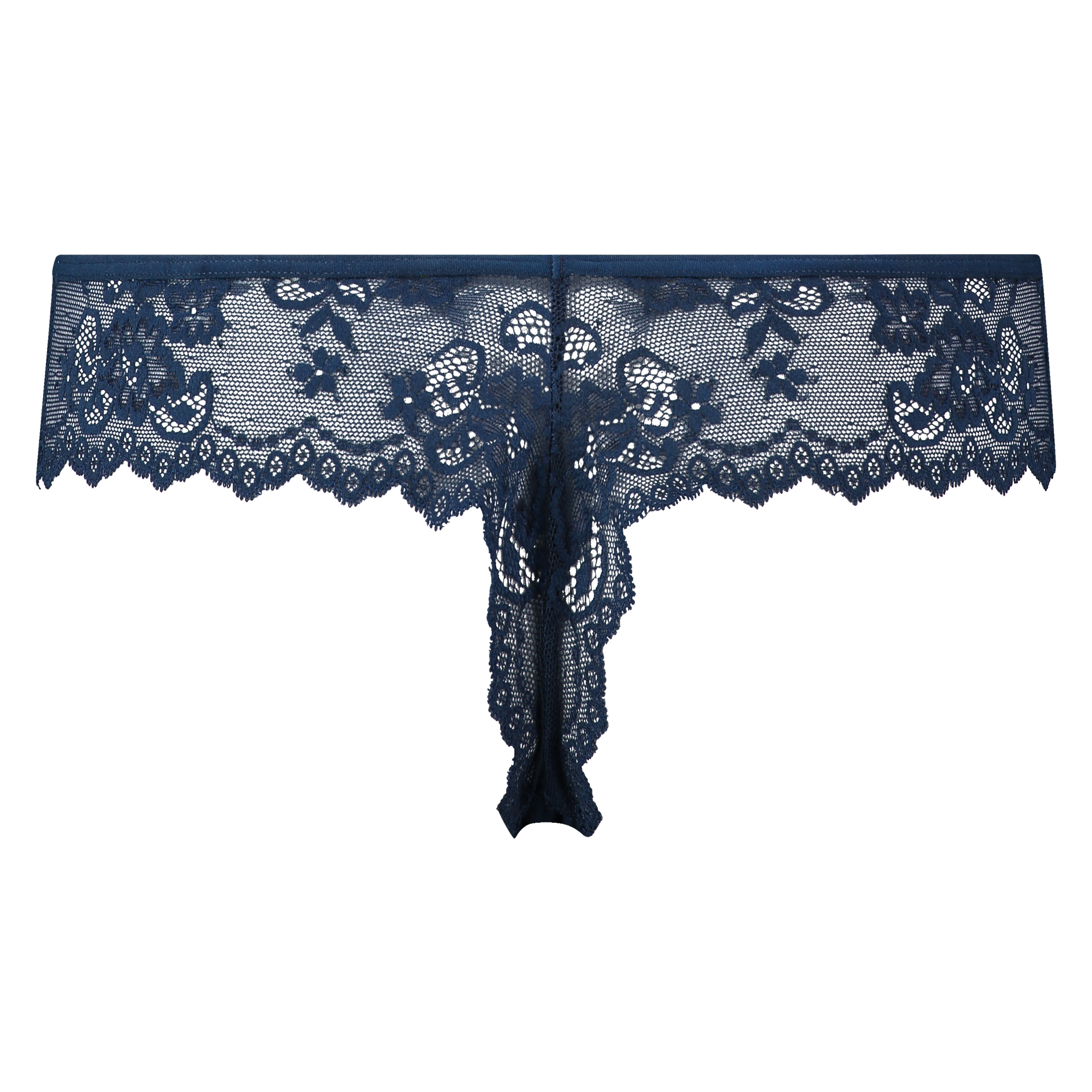 String Invisible Lace back, Bleu, main