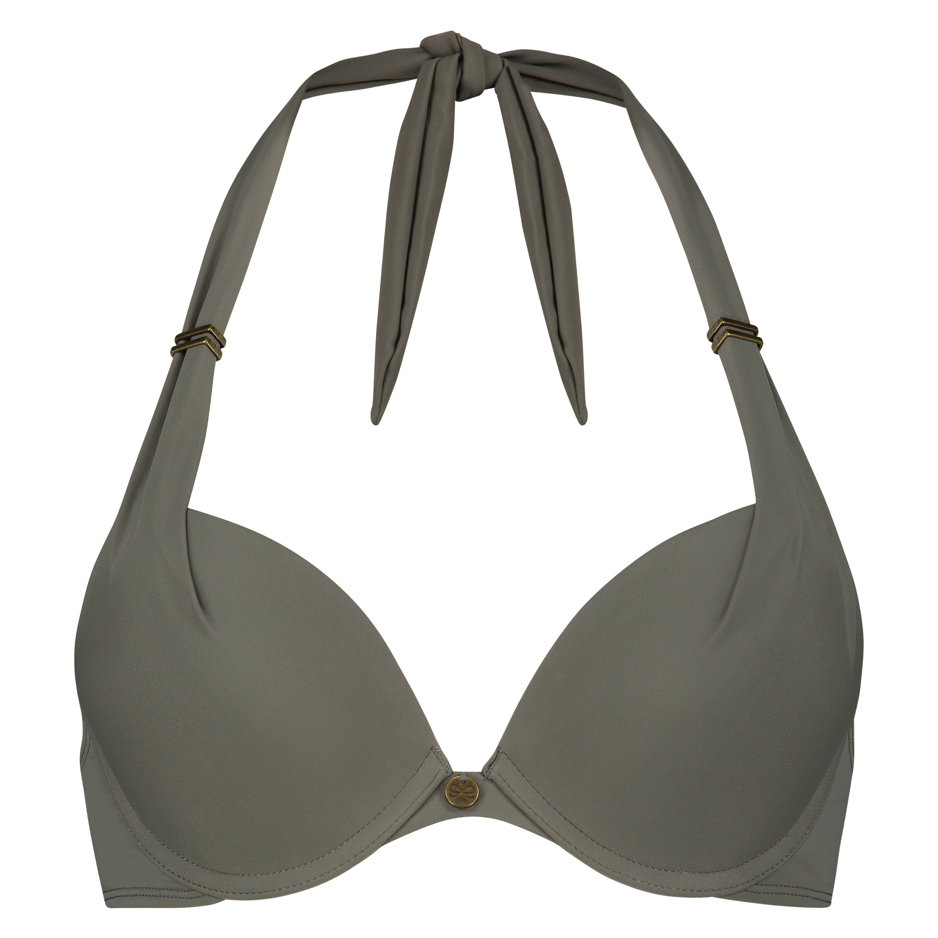 Haut de bikini pr&eacute;form&eacute; push-up Sunset Dream, Vert, main