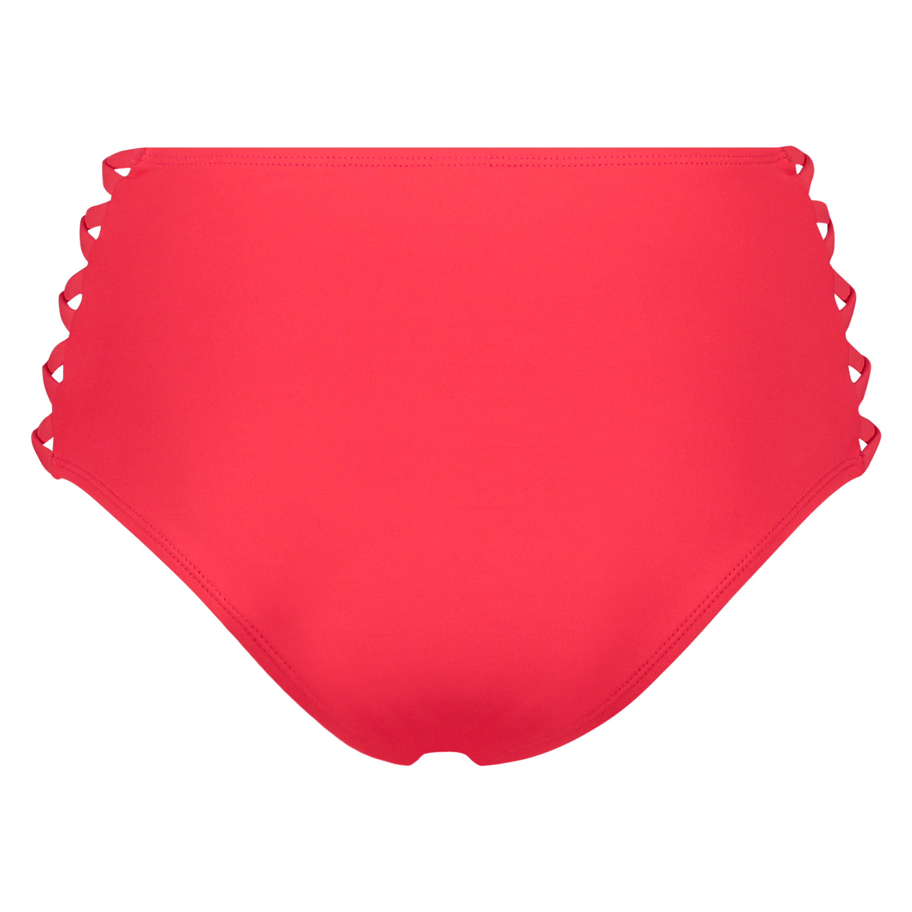 Slip de bikini taille haute Sunset Dream, Rouge, main