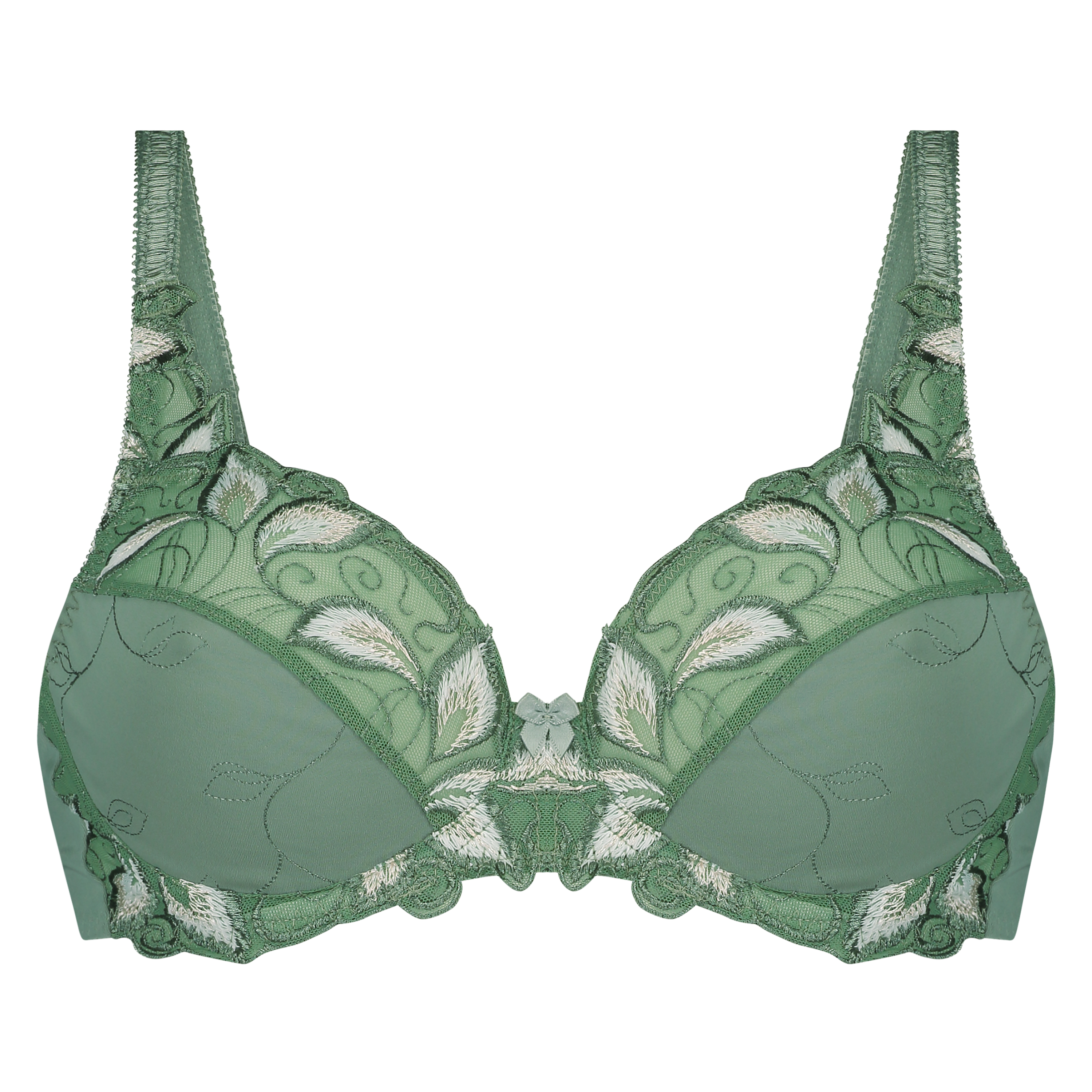 Unwattierter B&uuml;gel-BH Tess, gr&uuml;n, main