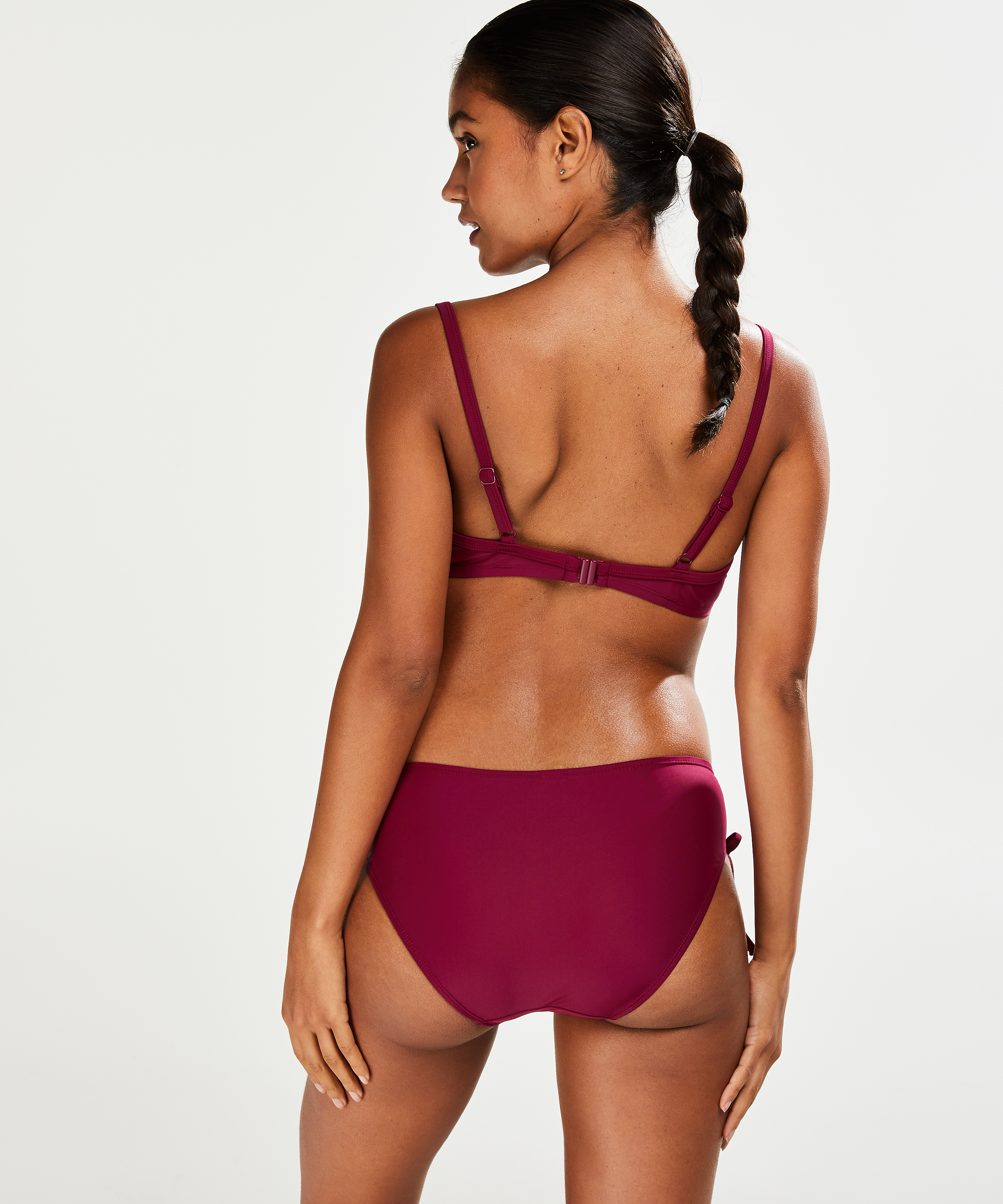 Slip de bikini Rio taille haute Amanda Queen, Violet, main