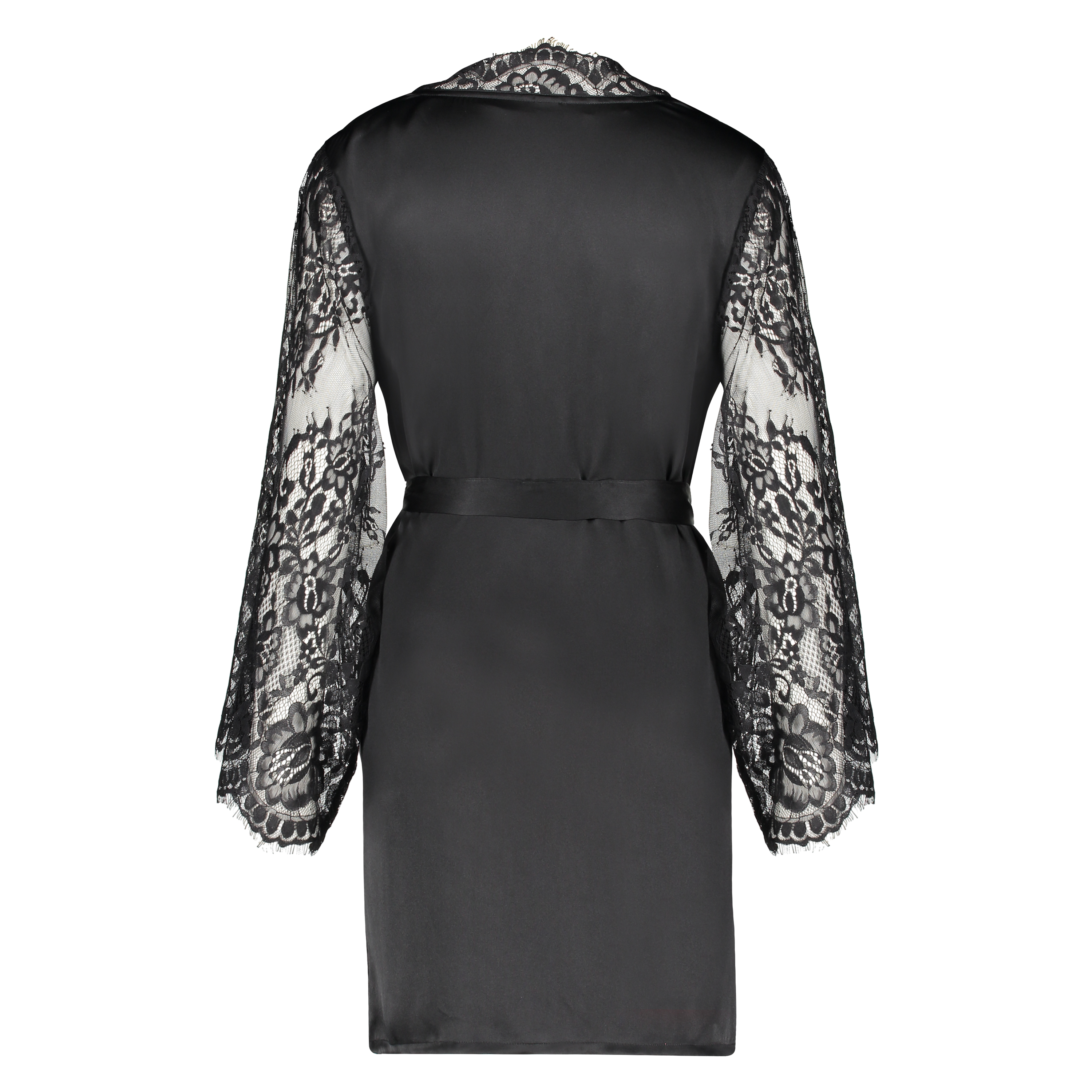 Kimono Seide, Schwarz, main